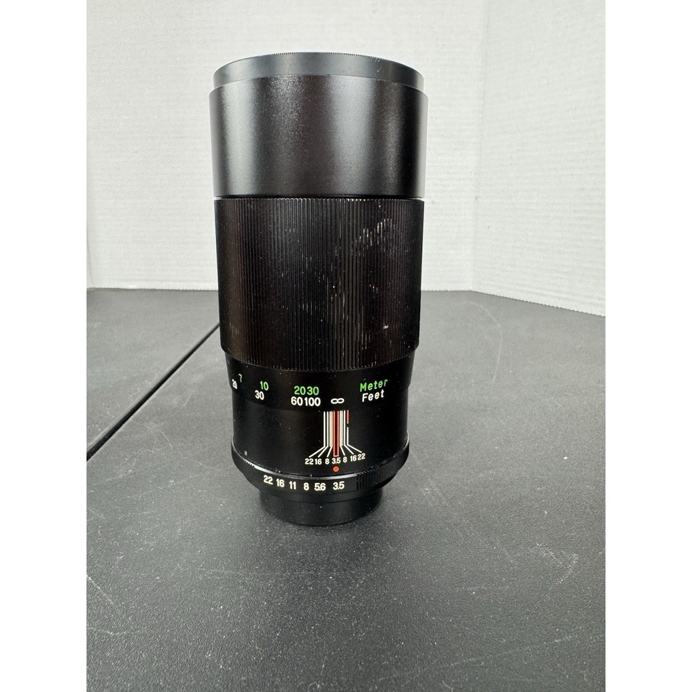 Vivitar 200mm‎ f/3.5 Auto Telephoto Lens 62mm 28415657 Made in Japan - case